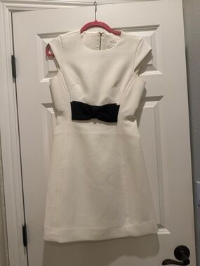 kate spade Cream Dress with Silver Zipper Detail